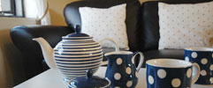 teapot and crockery
